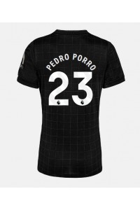 Tottenham Hotspur Pedro Porro #23 Fotballdrakt Borte Klær Dame 2025-26 Korte ermer